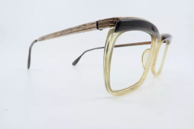 Vintage 50s eyeglasses frames L'AMY ALEXANDER made in France 54-20 135 men's M