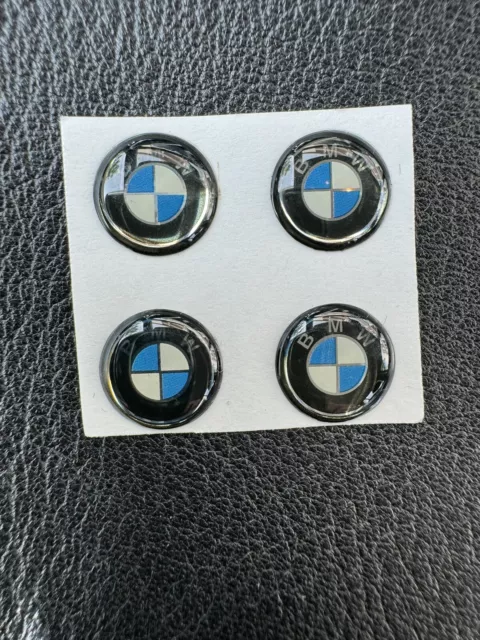 2x BMW Schlüssel Sticker Aufkleber Emblem Logo - 11 mm - Neu - Epoxy