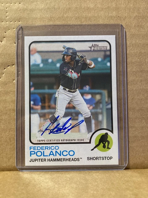 FEDERICO POLANCO 2022 Topps Heritage Minors Real One voiture ROA-FP EUR ...