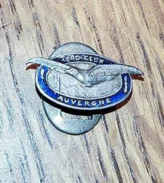Plaqué or - Broche carlin émaillée très rare Sphinx