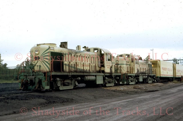 Peabody Coal PC ALCO Diesel Loco #1503 Original Slide Dugger 1970