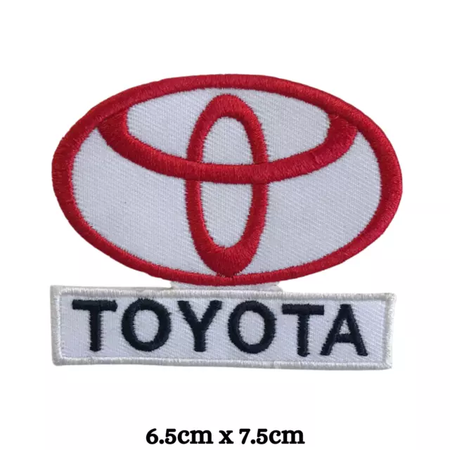 Toyota motorsports logo with letter Iron Sew on Embroidered Patch