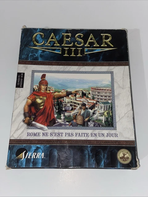 Jeu PC Caesar 3 (III) Big Box Version Française 1998 - Complet En Boîte (boîte Abîmée) - CD Non Testé
