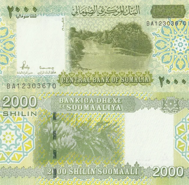 Somalia 2000 Shillings 2010 (2023 / 2024) Unissued P New