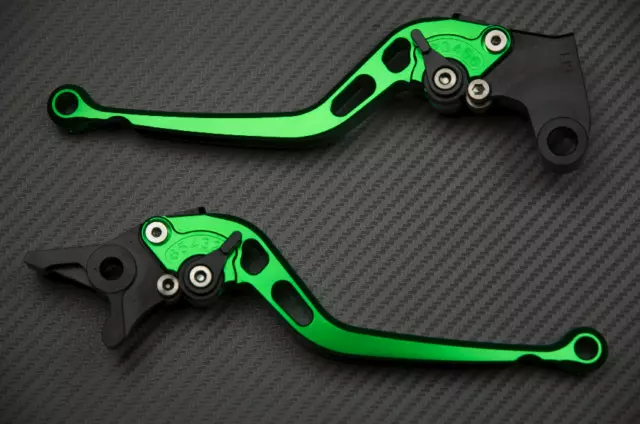 Paire de levier leviers levers long CNC Vert Ducati 750 ssie 2000 +