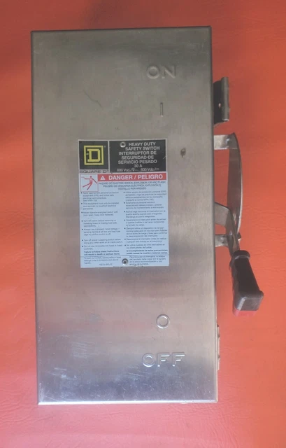 Square D H361DS Stainless Steel  Safety Switch Disconnect  30A 600V