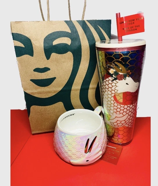 STARBUCKS LUNAR NEW Year 2024 YEAR OF THE DRAGON tumbler cold Cup AND