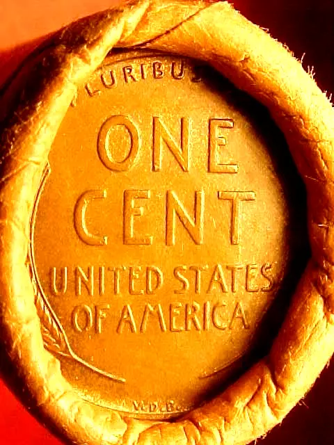 Old Roll Lincoln Wheat Cent Penny 1909 Vdb's Both Ends San Francisco Wrap!!