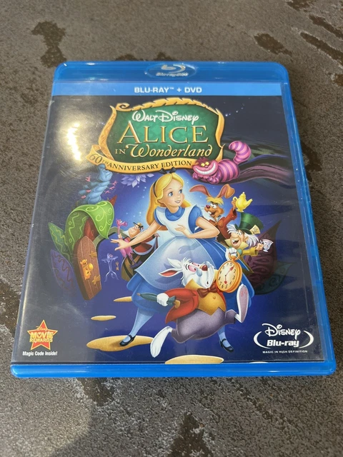 ALICE IN WONDERLAND 60 Anniversary Edition Blu-Ray+DVD Disney (USA