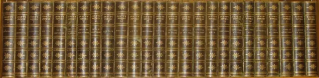 LEATHER Set;SIR WALTER SCOTT,WAVERLY NOVELS!Complete ANTIQUARIAN Gorgeous!(1870) LEATHER Set;SIR WALTER SCOTT,WAVERLY NOVELS!Complete ANTIQUARIAN Gorgeous!(1870)