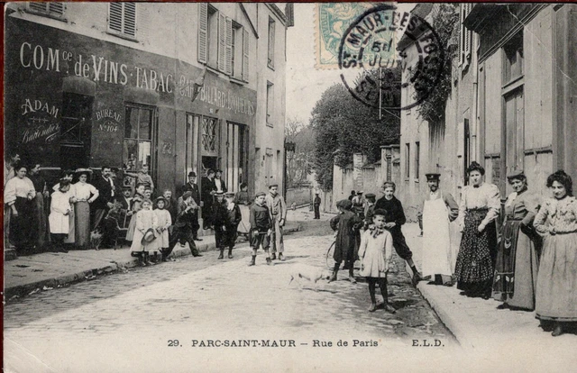 CPA - 94 - PARC SAINT-MAUR - Rue de Paris