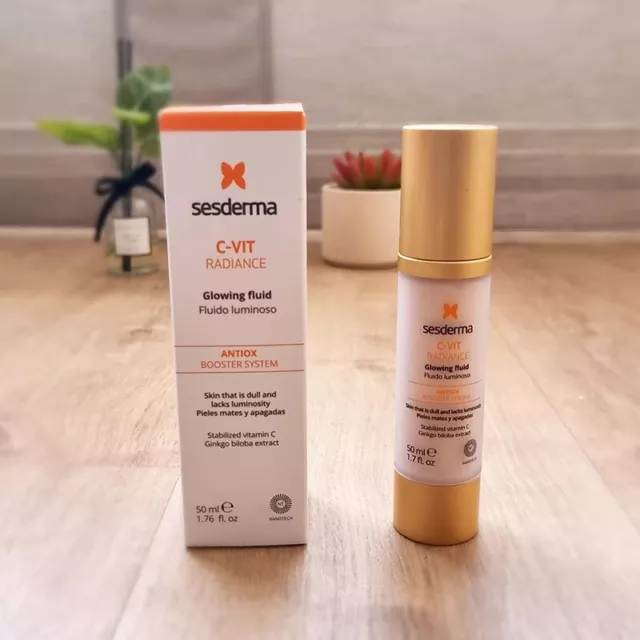 Sesderma C-VIT Radiance Glowing Fluid Antiox Booster System 50ml 1.76oz #nom