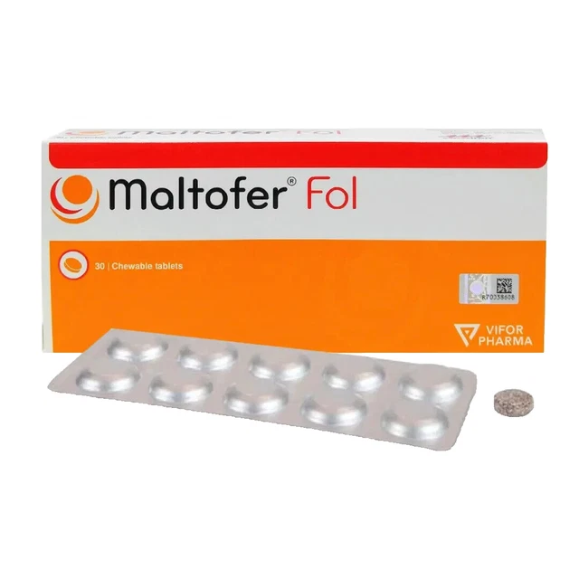 Onefol Tablets 3 X MALTOFER Fol 30's Chewable Tablets For Iron Deficiency - Free ...
