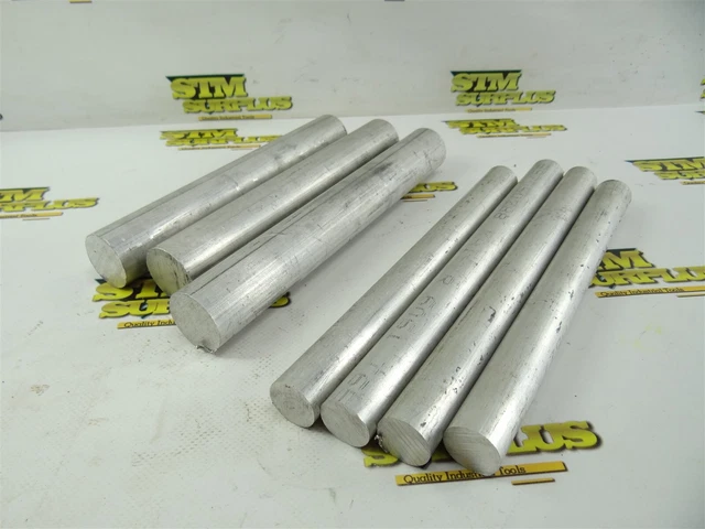 5Lb Lot Of Aluminum Round Stock + 6061 7/8" & 1-1/4" Diameters