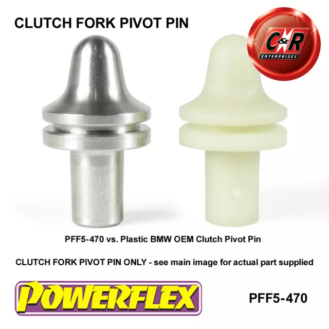 Powerflex Pin girevole forcella frizione per BMW Serie 5 E39 (96-04) da 535 a 540 PFF5-470 3