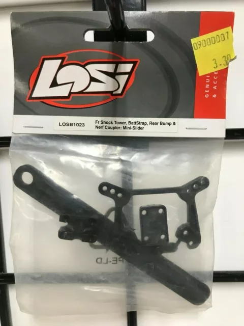 Losi Fr Shock Tower, BattStrap, Rear Bumper & Nrf Coupler Mini Slider LOSB1023