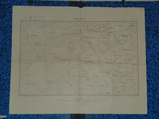 CARTE D TAT MAJOR SABRIA Tunisie Feuille N N XCVI 96 EUR 20 00 carte-d-tat-major-sabria-tunisie-feuille-n-n-xcvi-96-eur-20-00