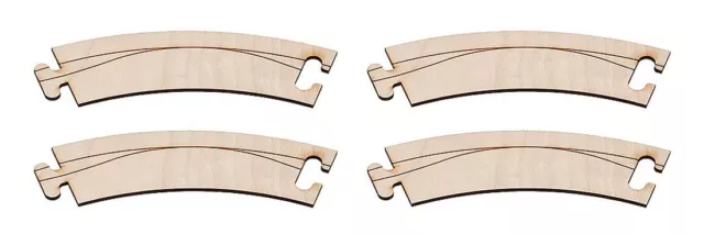 FALLER 161921 - Car System Laser-Street Curve, R = 218 x 1 31/32in (4 Pieces)