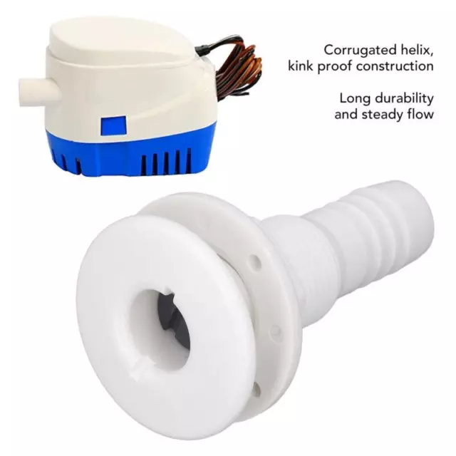 3/4in Bilge Pump Kit 6ft PVC Hose Rust Kink Proof Mounting Boat Water Drain