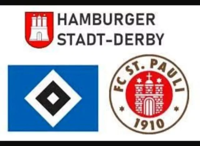 Derby HSV vs St.Pauli 2x Sitzplätze nebeneinander Block 01A TOP PLÄTZE