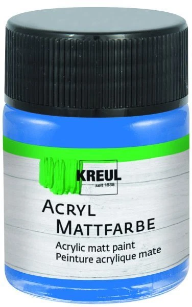 Kreul Acryl Mattfarbe enzianblau 50 ml  Künstlerfarben