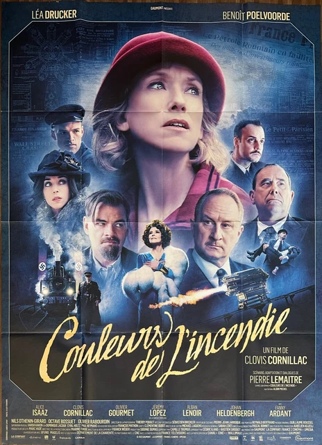 Affiche Cinéma COULEURS DE L'INCENDIE 120x160cm Clovis Cornillac Pierre Lemaitre