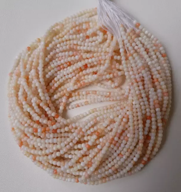 Naturel Mer Méditerranéen Japonais Corail Rouge Perle Ronde Strand Handmade