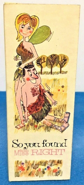 Vintage Tallon Comic Greetings Card Box Engagement Kit Ball Chain 1950s-1960s