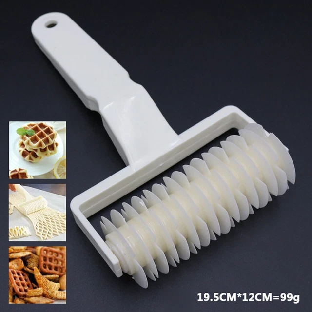 Cortador de rodillos galletas pastel plástico gadgets de cocina cortador de rodillos 19,5*12 cm