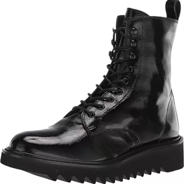 Giuseppe Zanotti Polished Leather Combat Style Boots Men’s Size 44 US 11 NEW