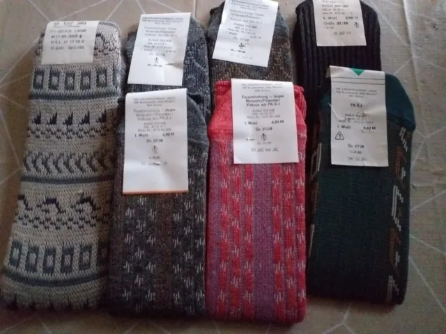 7 paar DDR Esda Herrensocken Gr.27/28