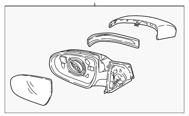 OEM NEW 16-20 Kia Sportage Wagon Mirror Assembly-Outside Rear View RH 87620D9100