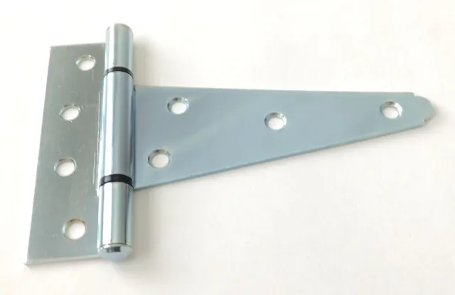 5" Heavy Duty Tee T Hinges Zinc-Plated for Fence Gate Barn Shed Door