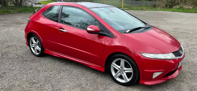 Stunning Red Sports Honda Civic 2.2 i-CTDi Type S GT-T 3d 2010 for sale.