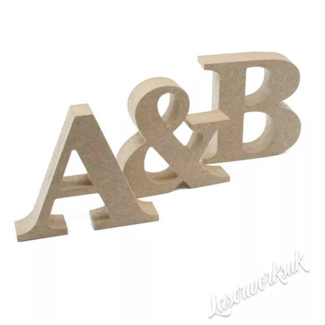 Freestanding Georgia Wooden Letters & Numbers 8cm - 40cm Alphabet - MDF  Letters