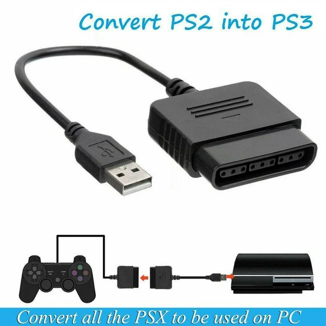 USB Controller Converter Adapter Kabel Kabel für Sony PlayStation PS2 zu PS3 -DE