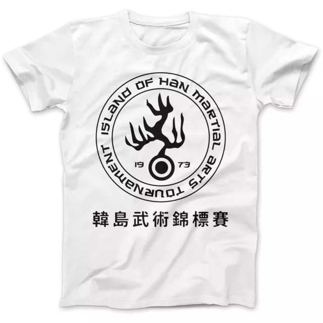 T-shirt Enter The Dragon ispirata alle arti marziali 100% cotone premium shaolin