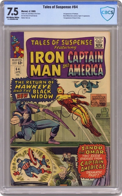Tales of Suspense #64 CBCS 7.5 1965 21-2F3E3D3-030 1st app. Black Widow costume