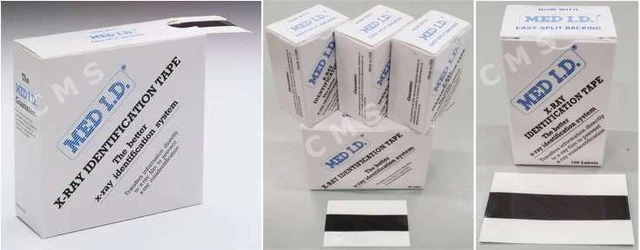 MED ID X-Ray Identification Tape 2" (3/4" Writeable) Rolls And Strips X-Rite USA