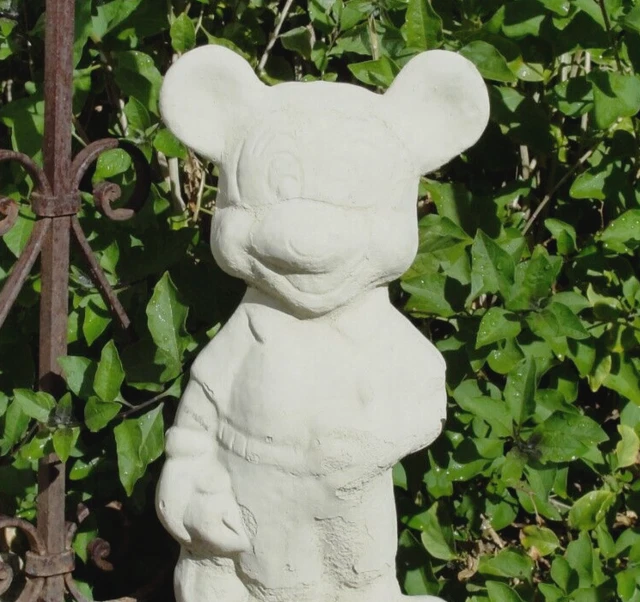 VINTAGE MICKEY MOUSE STATUE Tall Cement Concrete Outdoor Garden Disney