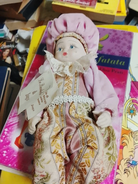 1495. LE BAMBOLE DI JAGO PORCELLANA BISCUIT D'EPOCA FATTE A MANO H