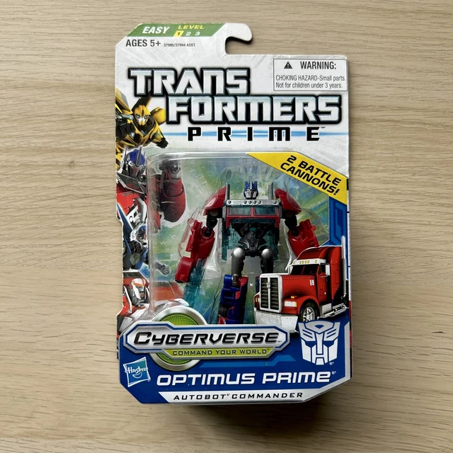 Transformers Hasbro Optimus Prime Cyberverse - Action Figure 25 Cm Con Luci E Suoni, Attivazione Vocale, Convertibile In Camion, Regalo Per Bambini 6+