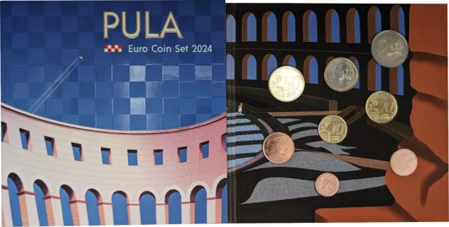 Kroatien KMS 2024 3,88 Euro Pula st stempelglanz Kursmünzensatz Blister 3