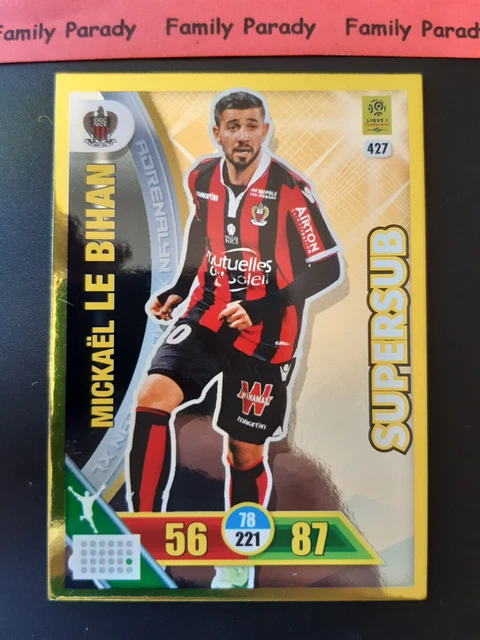 Carte Adrenalyn Signée - OGC Nice - Ligue 1 - Joueur Le Bihan - Collection Football