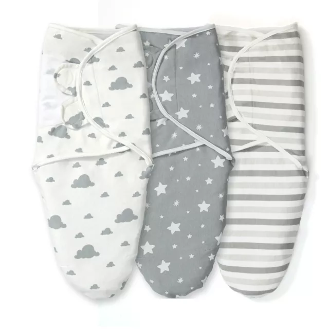 Love Baby Gift SwaddleMe bag adaptive Swaddle Wrap - Set of 3 Baby Blankets Wrap