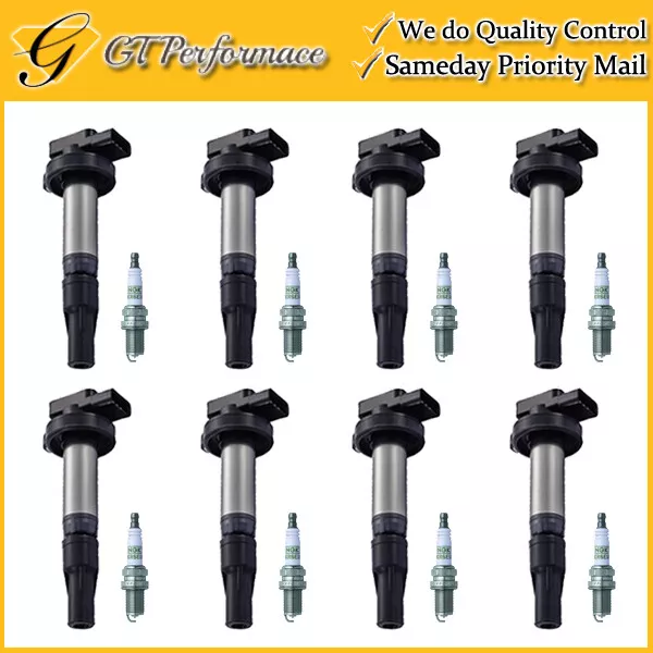 OEM Quality Ignition Coil & NGK Spark Plugs for S-Type XF XK XJR/ Range Rover V8