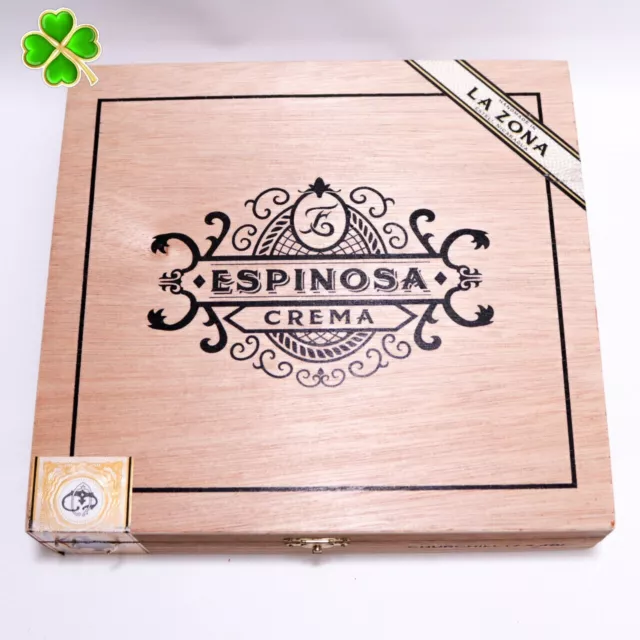Espinosa | Crema Churchill Wood Cigar Box Empty - 8.5" x 8" x 1.75"