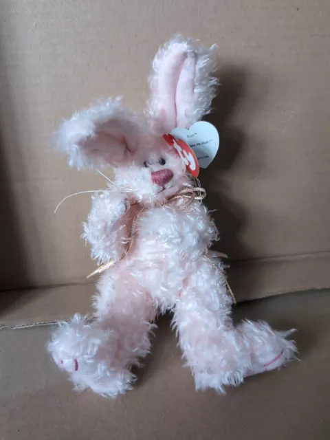 TY Attic Treasure Collection Blush the Bunny Soft Toy Jointed 1993