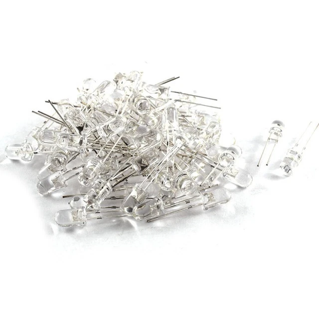 LED Bright Light Lamp Emitting Diode, 70 Piece, DC 3V-6V, 5 mm, White U8K1K1
