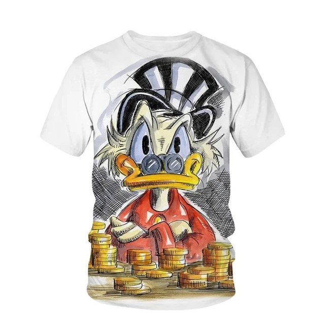 Disney Funny Donald Duck T-shirt Men’s T-shirt Short Sleeve Fashion